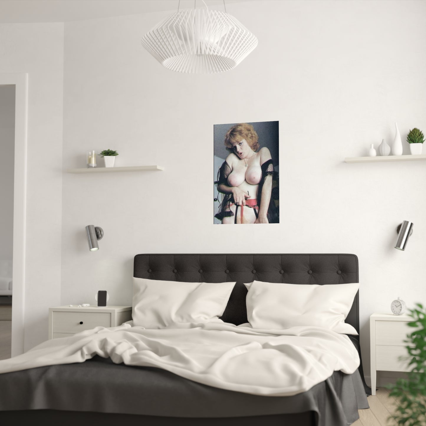 Satin Posters (210gsm) Retro Pornstar Lisa De Leeuw Nude