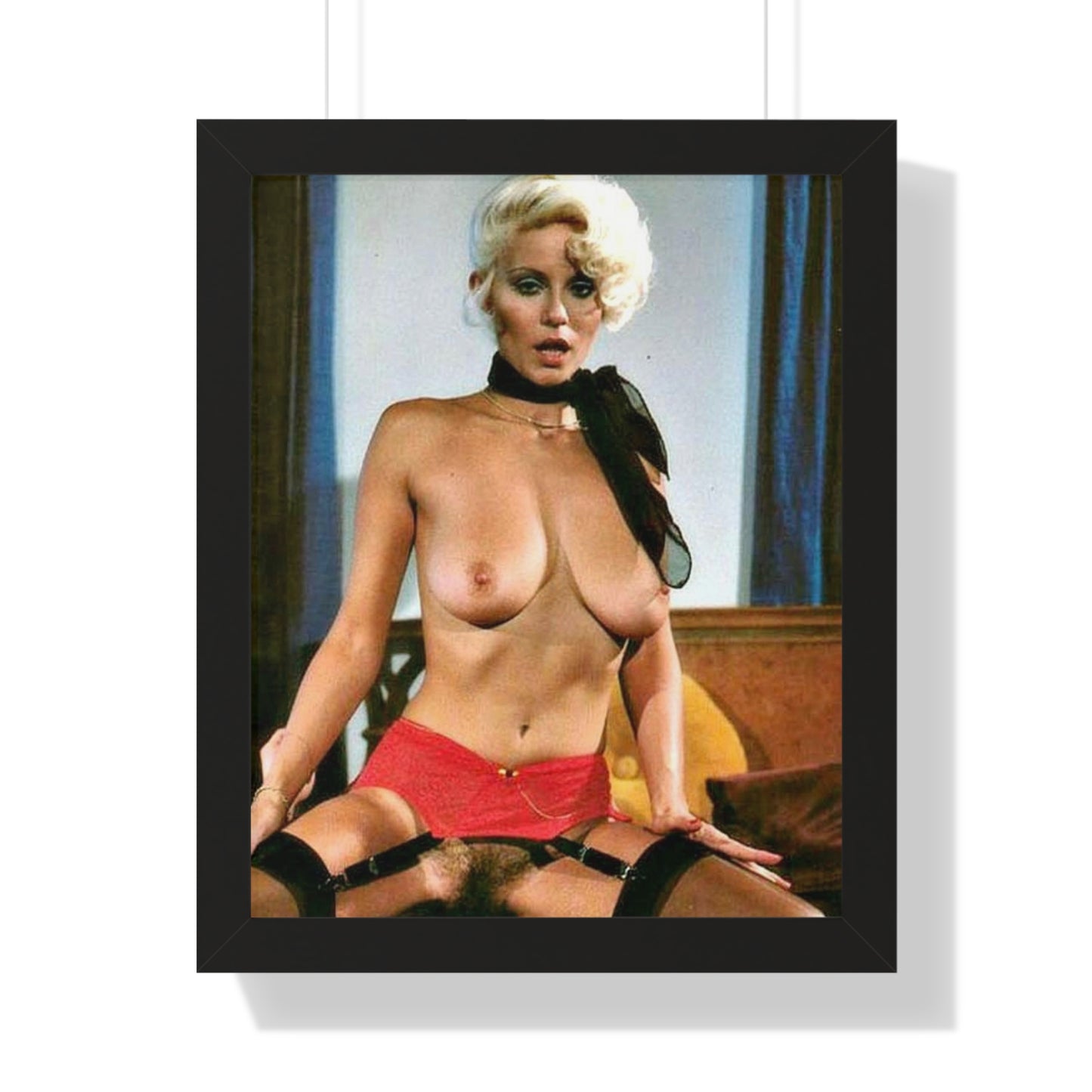 Framed Vertical Poster Porn Star Seka Nude