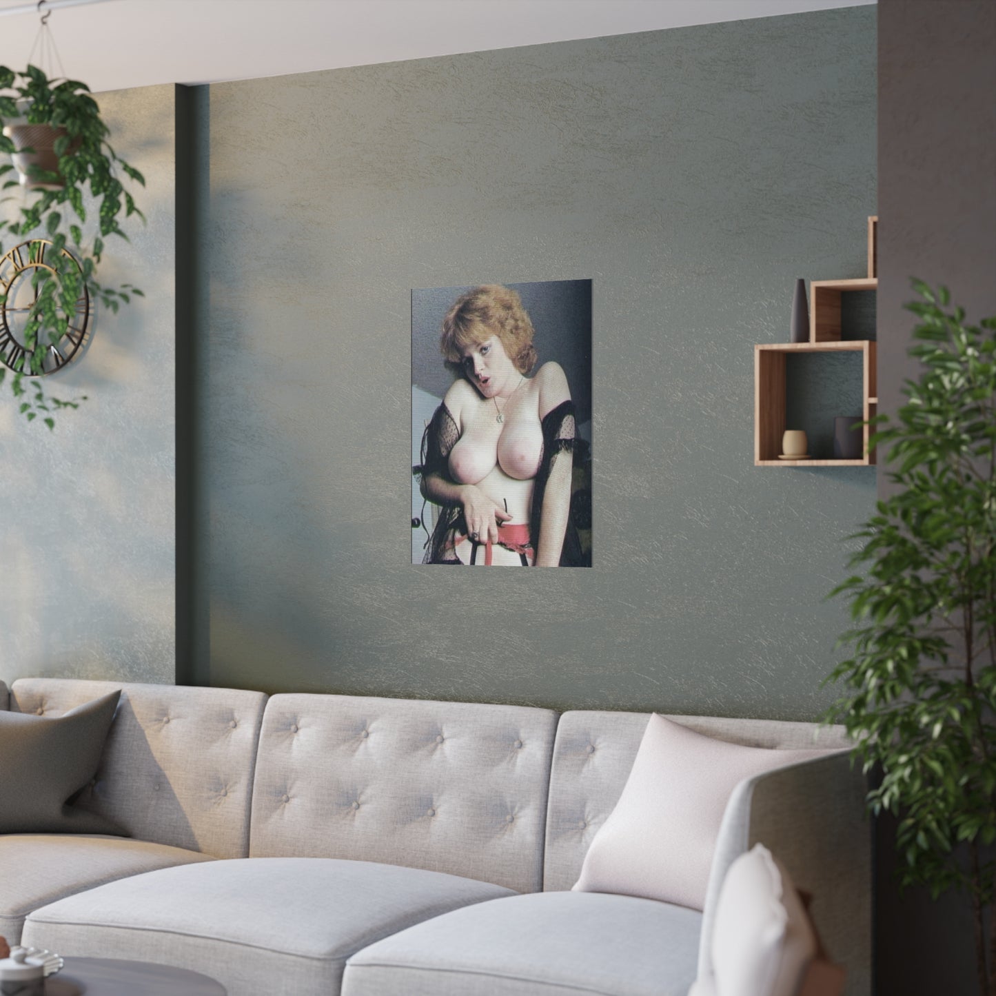 Satin Posters (210gsm) Retro Pornstar Lisa De Leeuw Nude