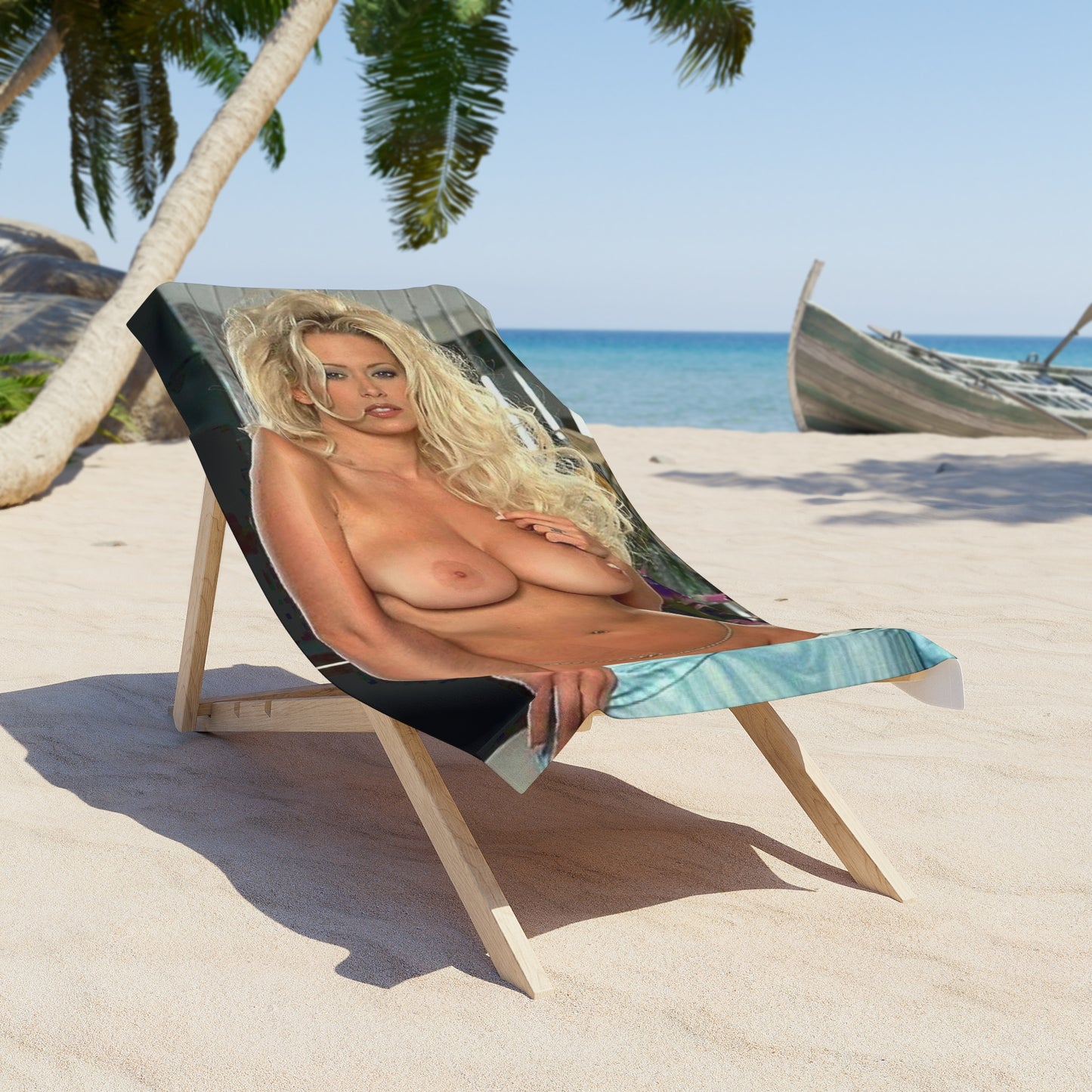Beach Towel Pornstar Jenna Jameson Nude