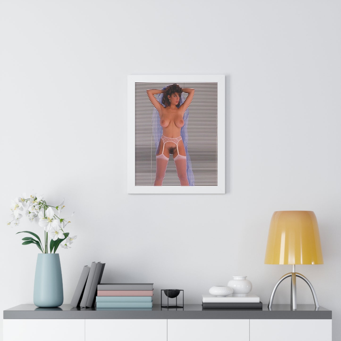 Framed Vertical Poster Porn Star Christy Canyon Nude