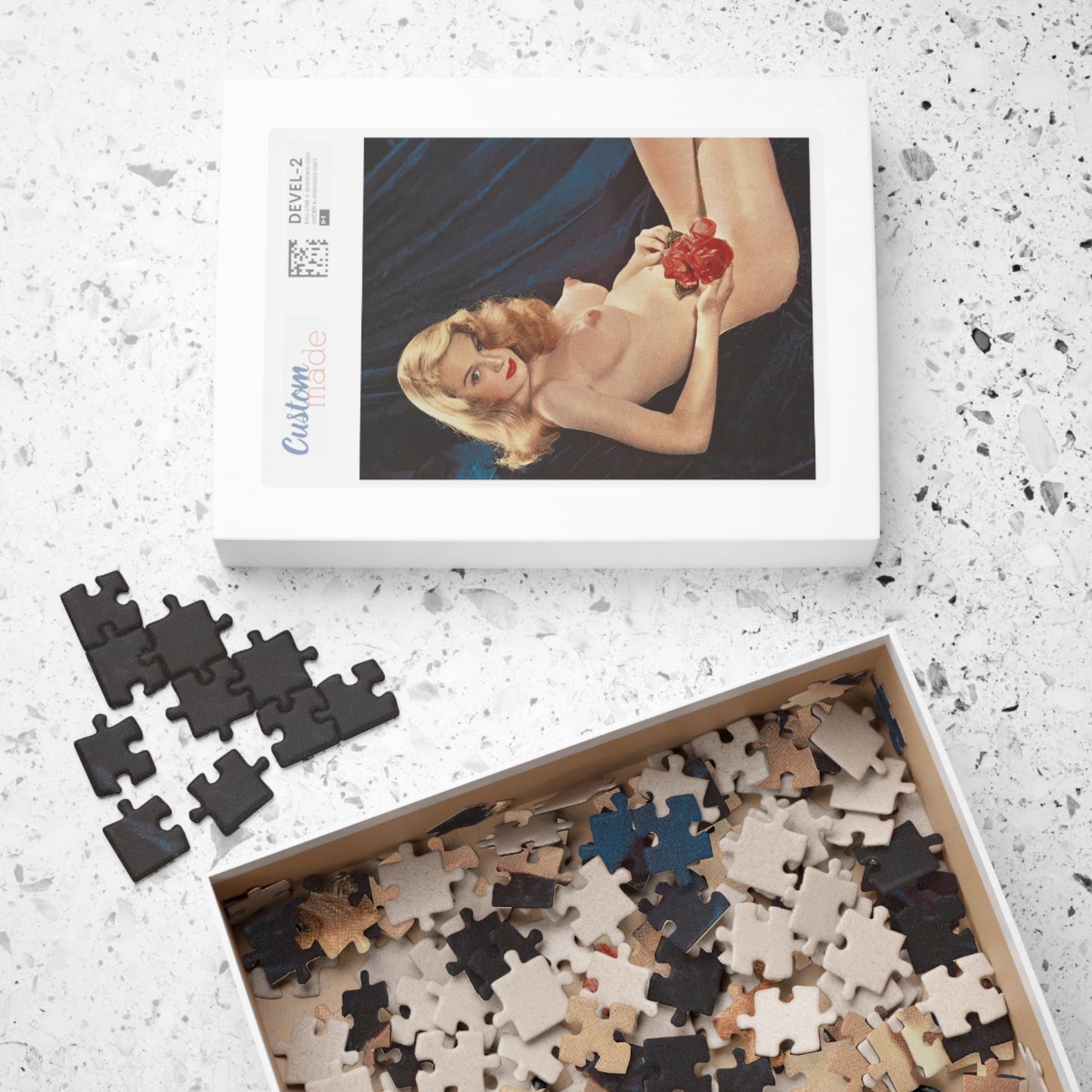Puzzle (110, 252, 500, 1014-piece) Playmate 1955 Marilyn Waltz Nude