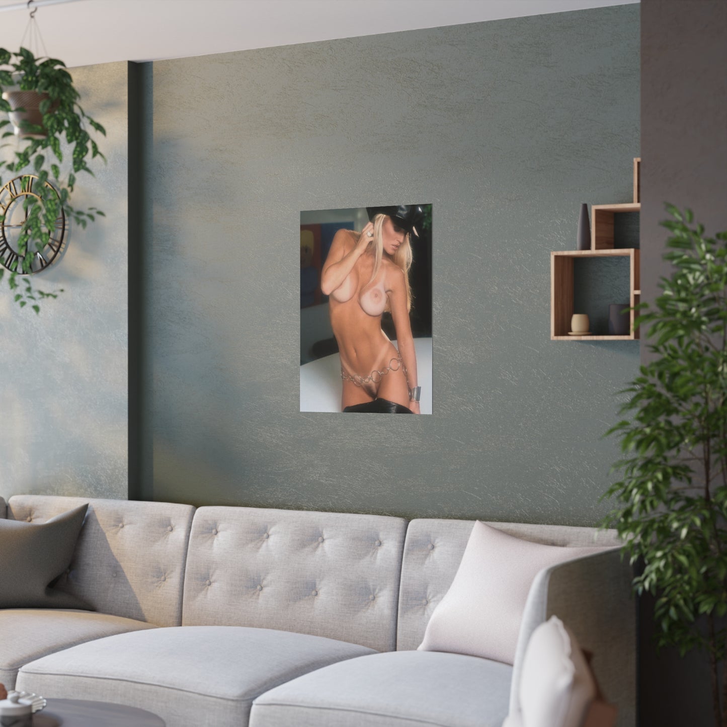 Satin Posters (210gsm) Retro Adult Star Janine Lindenmulder Nude