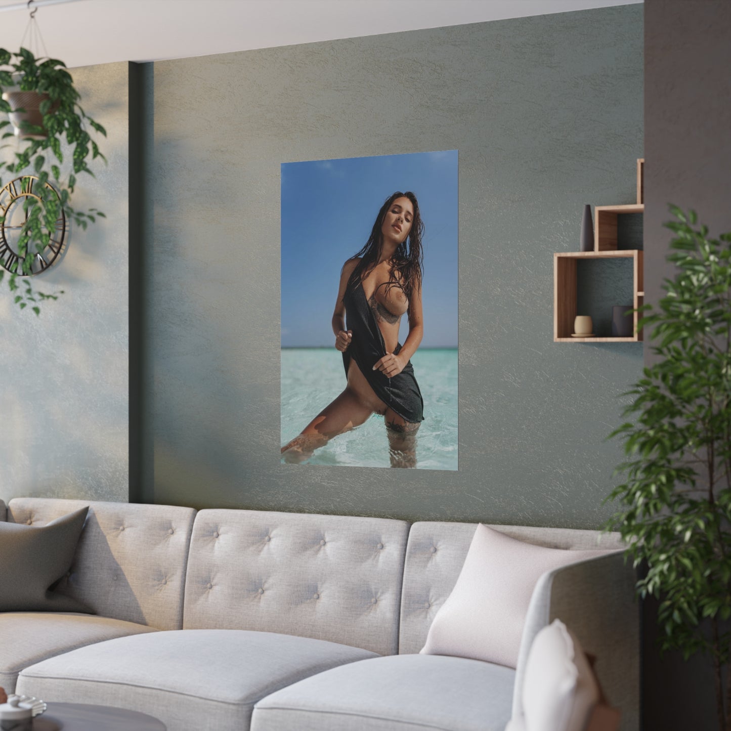 Satin Posters (210gsm) Natural Tits Liya Silver