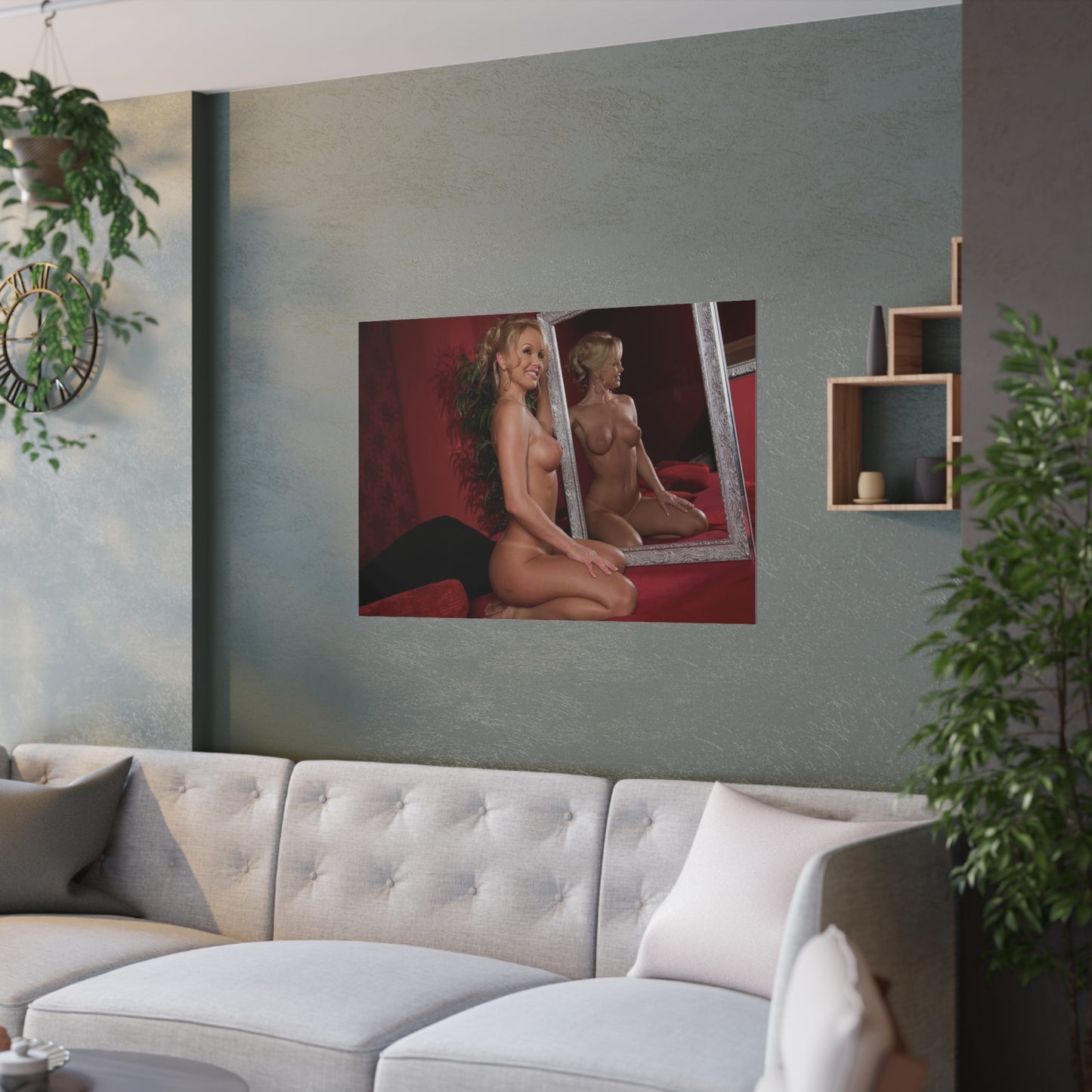 Satin Posters (210gsm) Retro Adult Star Sylvia Saint Nude
