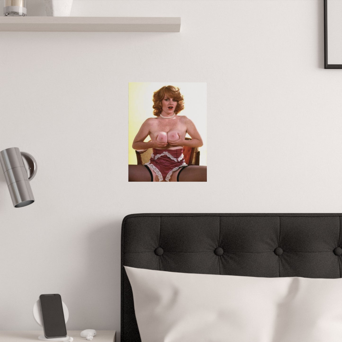 Satin Posters (210gsm) Retro Pornstar Lisa De Leeuw Nude