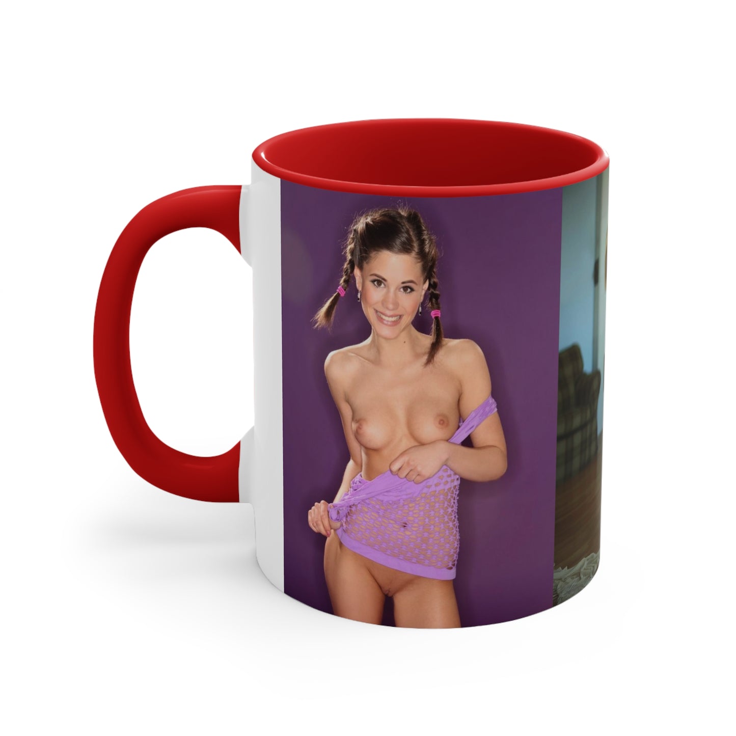 Accent Coffee Mug, 11oz Nude Pigtails