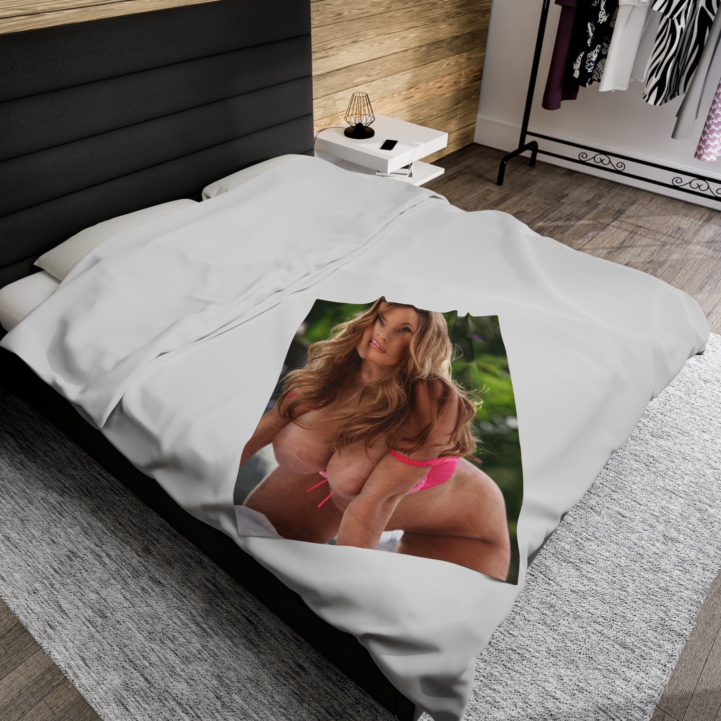 Velveteen Plush Blanket Adult Star Shay Laren Nude
