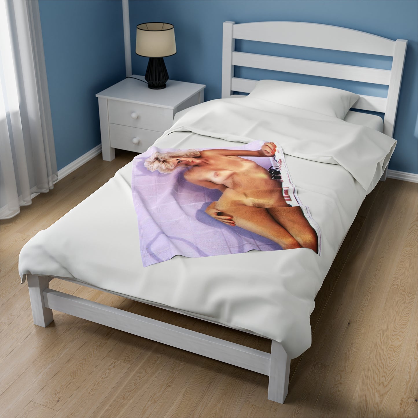 Velveteen Plush Blanket Retro Porn Star Ginger Lynn Nude