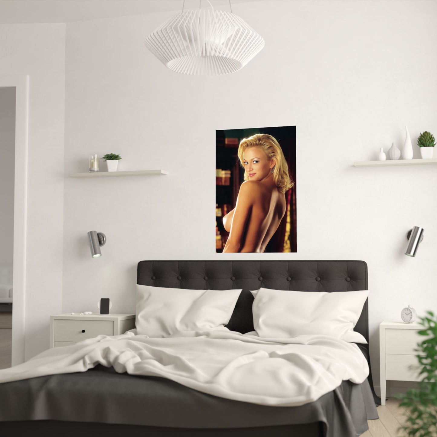 Satin Posters (210gsm) Playboy Playmate Laurie Fetter Left
