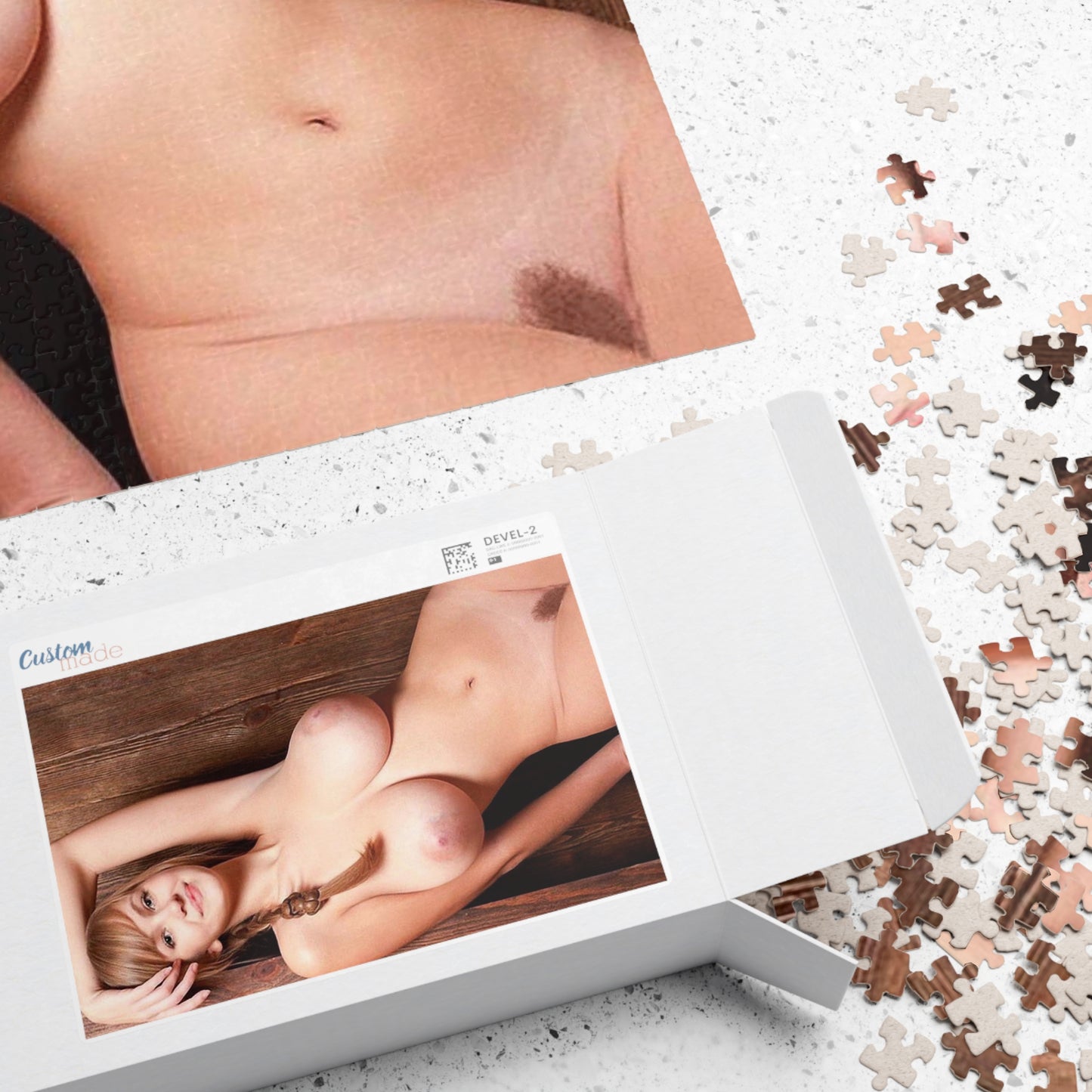 Puzzle (110, 252, 500, 1014-piece) Naked Russian Cutie