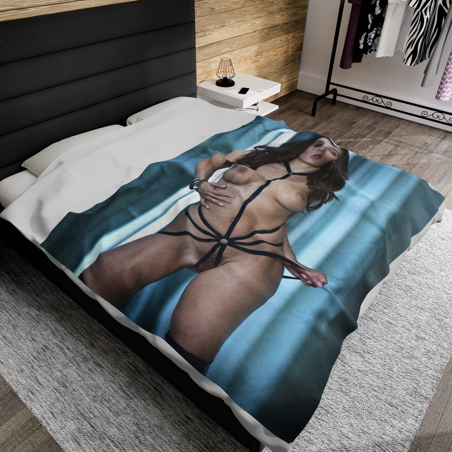 Velveteen Plush Blanket Lana Rhoades Nude