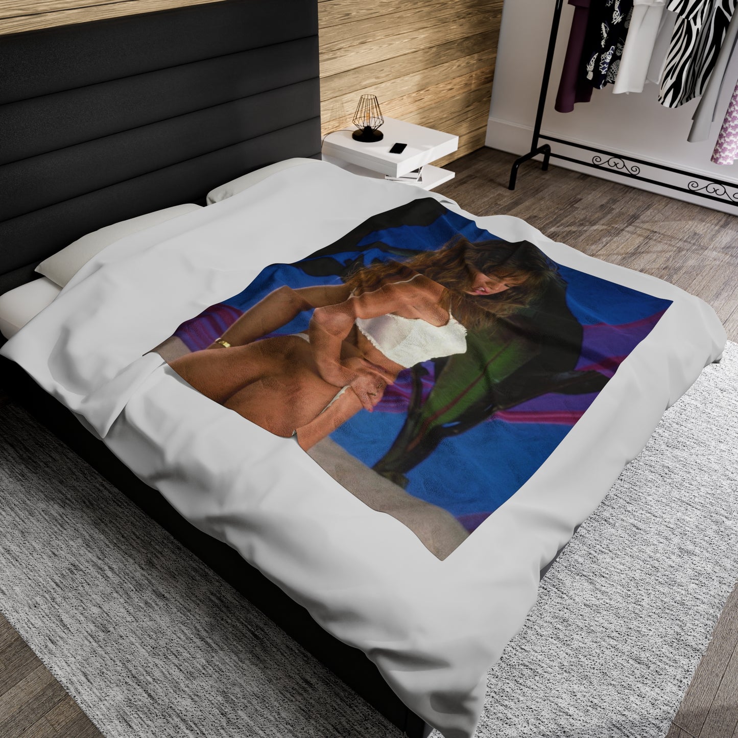 Velveteen Plush Blanket Pornstar Racquel Darrian Nude
