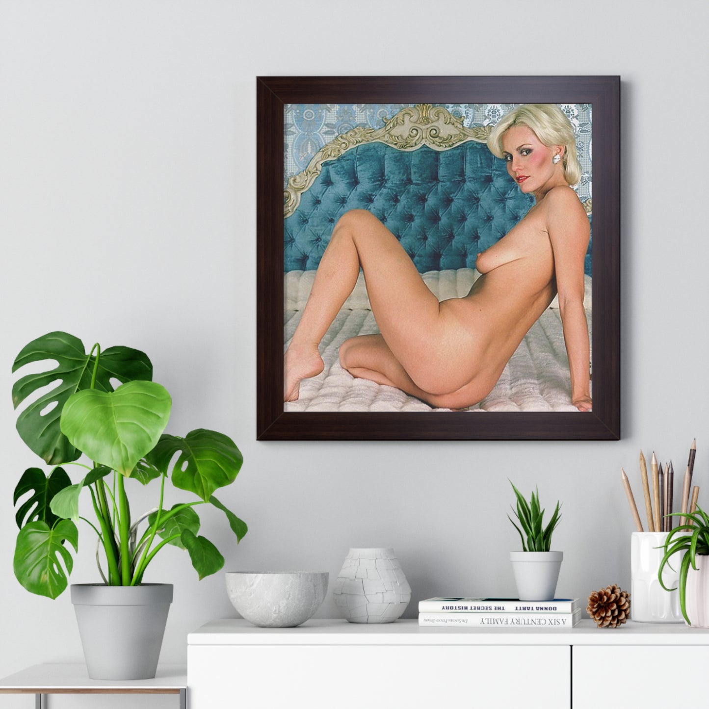 Framed Horizontal Poster Porn Star Seka Nude