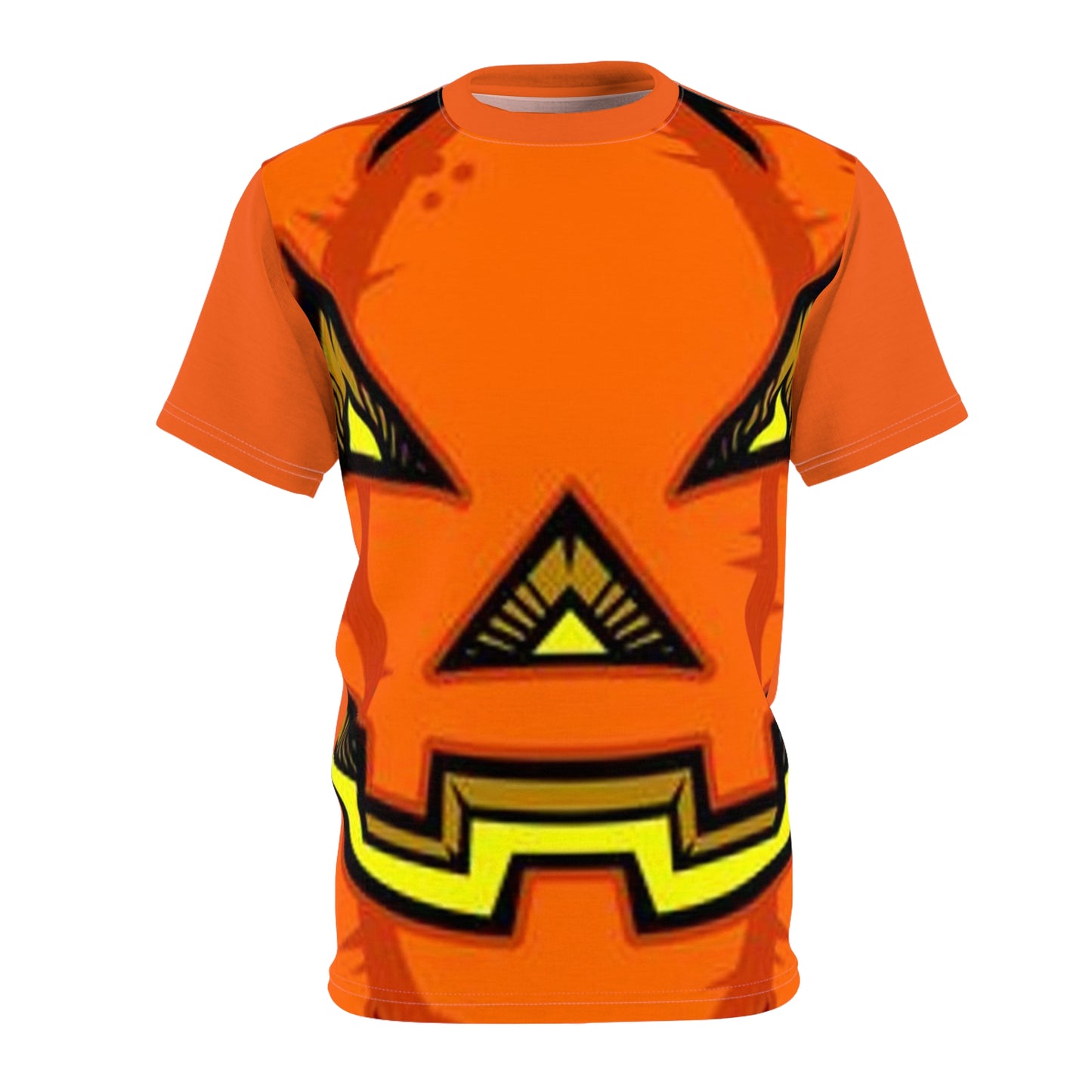 Unisex Cut & Sew Tee (AOP) Halloween Jack-O-Lantern