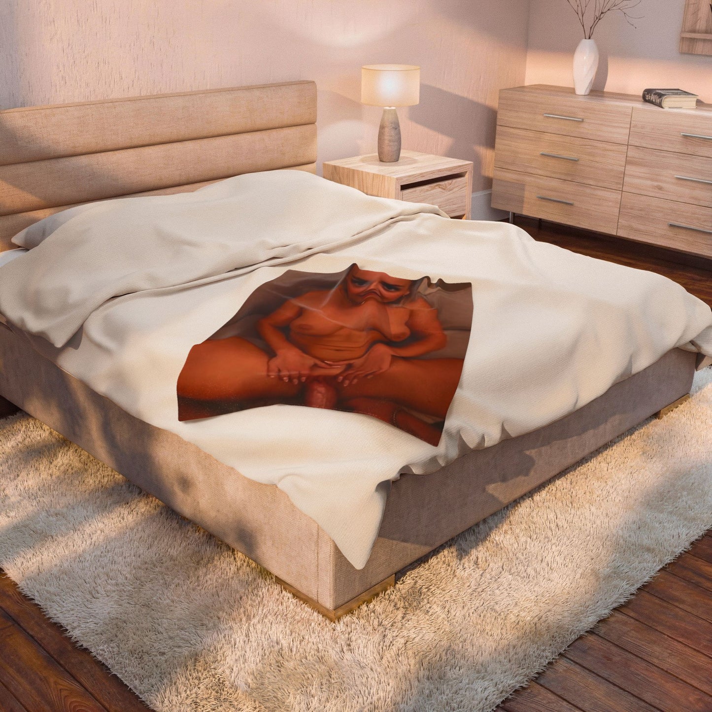 Velveteen Plush Blanket Doe-Eyed Teen POV