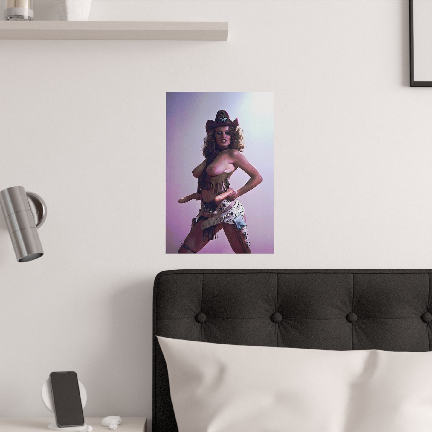 Satin Posters (210gsm) Retro Pornstar Lisa De Leeuw Nude