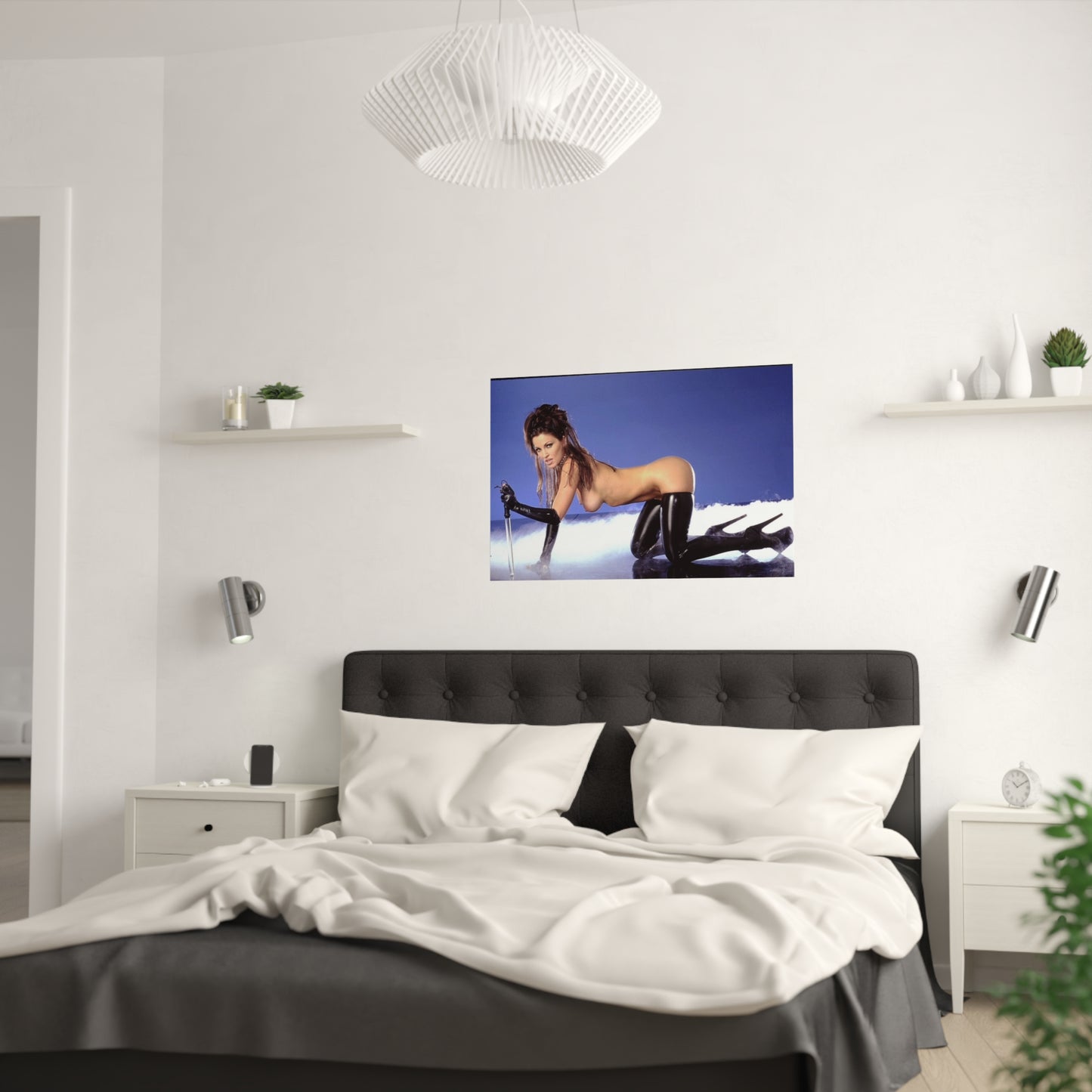 Satin Posters (210gsm) Retro Adult Star Janine Lindenmulder Nude