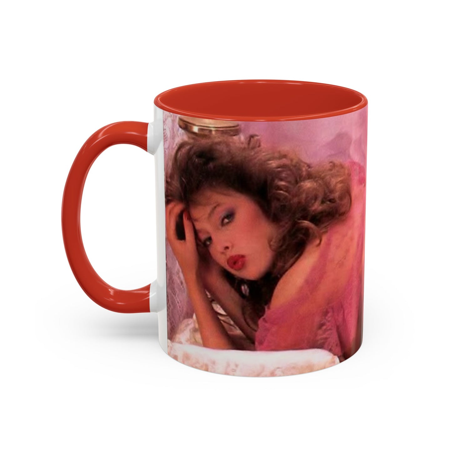 Accent Coffee Mug (11, 15oz) Retro Porn Star Traci Lords Nude