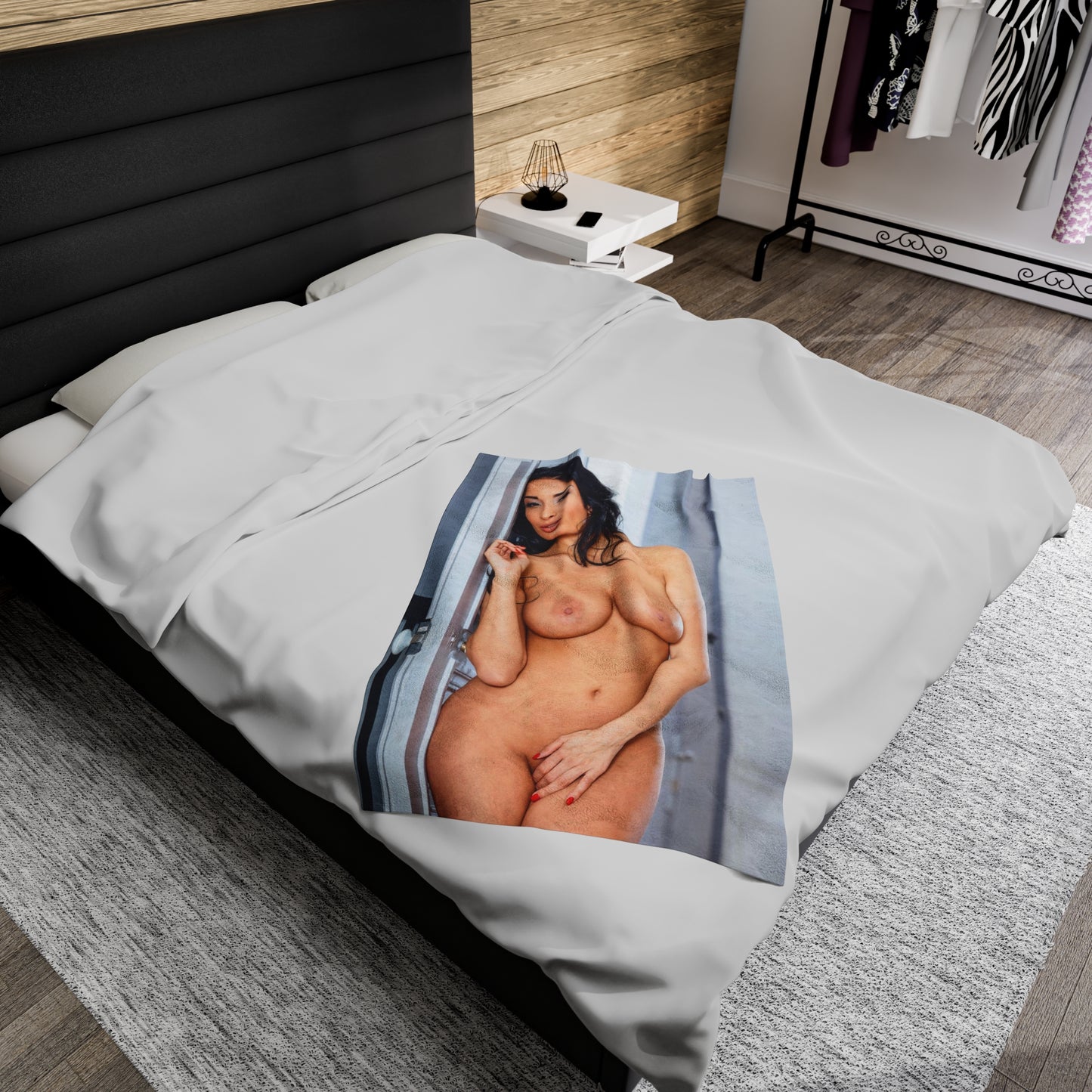 Velveteen Plush Blanket Porn Star Anissa Kate Nude