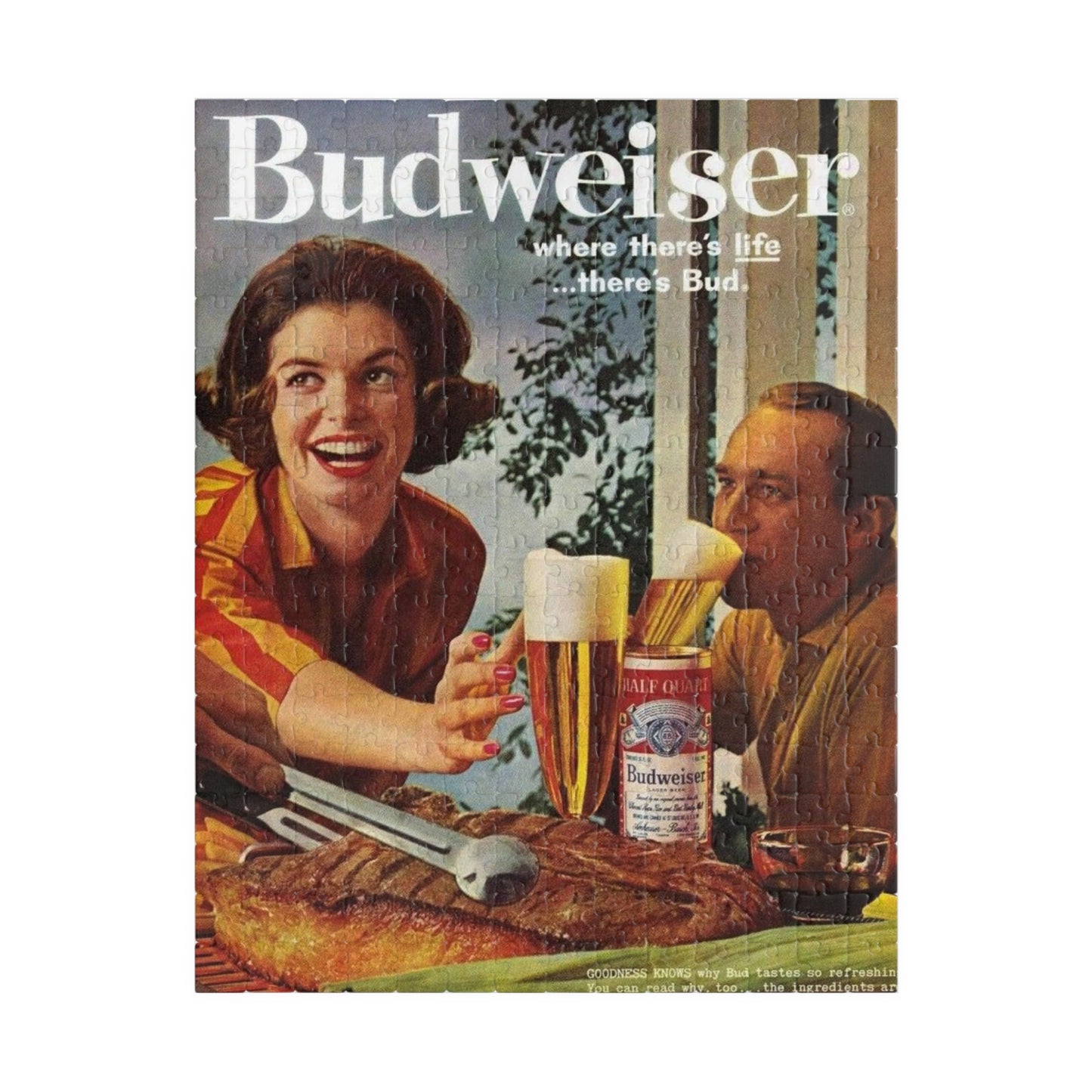 Puzzle (110, 252, 520, 1014-piece) Retro Beer Advertisement Budweiser