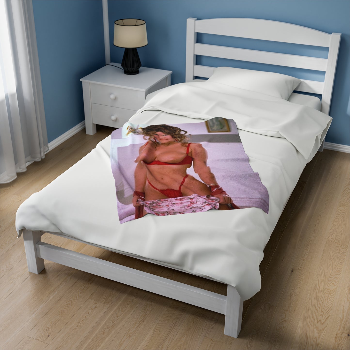 Velveteen Plush Blanket Lisa Ann Nude