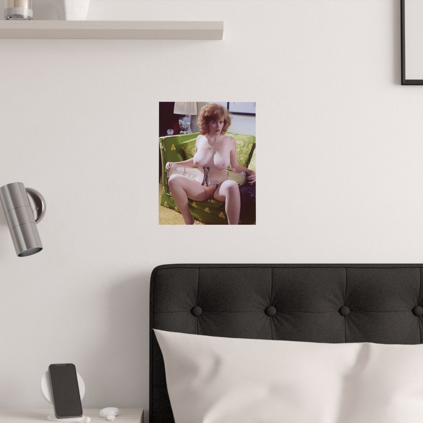 Satin Posters (210gsm) Retro Porn Star Lisa De Leeuw Nude