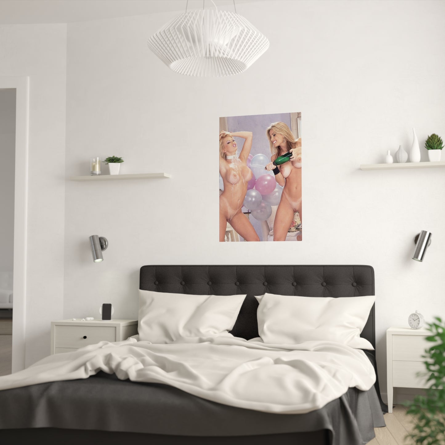 Satin Posters (210gsm) Retro Adult Star Janine Lindenmulder Nude