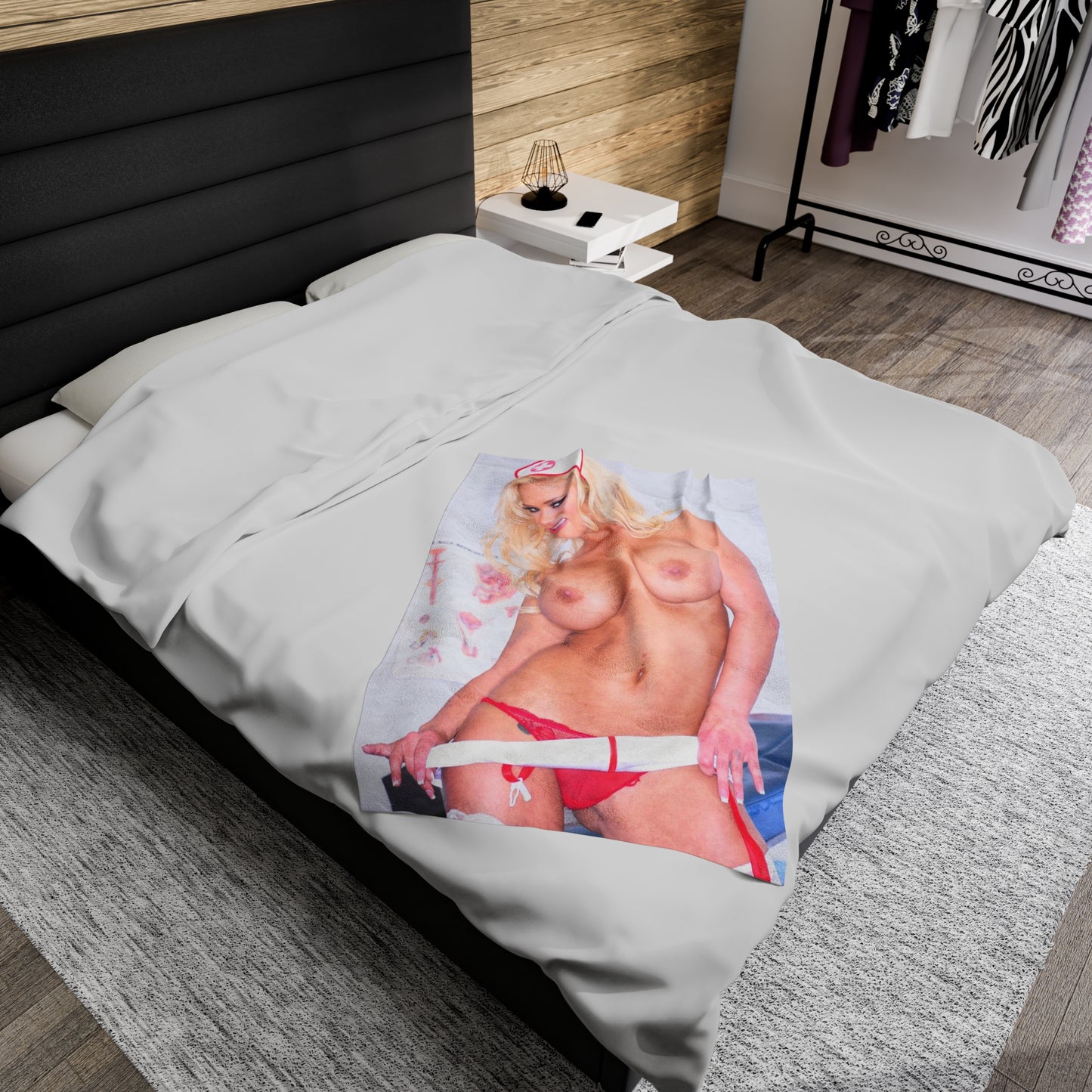 Velveteen Plush Blanket Adult Star Shyla Stylez Nude