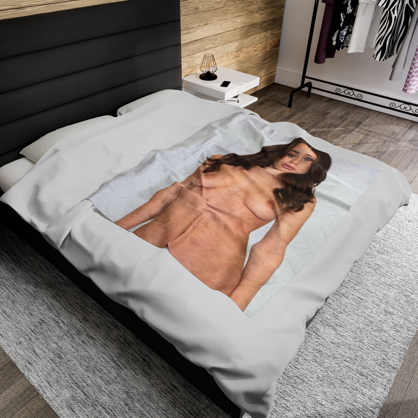 Velveteen Plush Blanket Lana Rhoades Nude