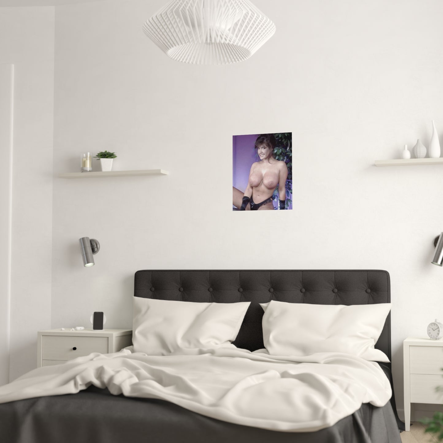 Satin Posters (210gsm) Retro Pornstar Holly Body Nude