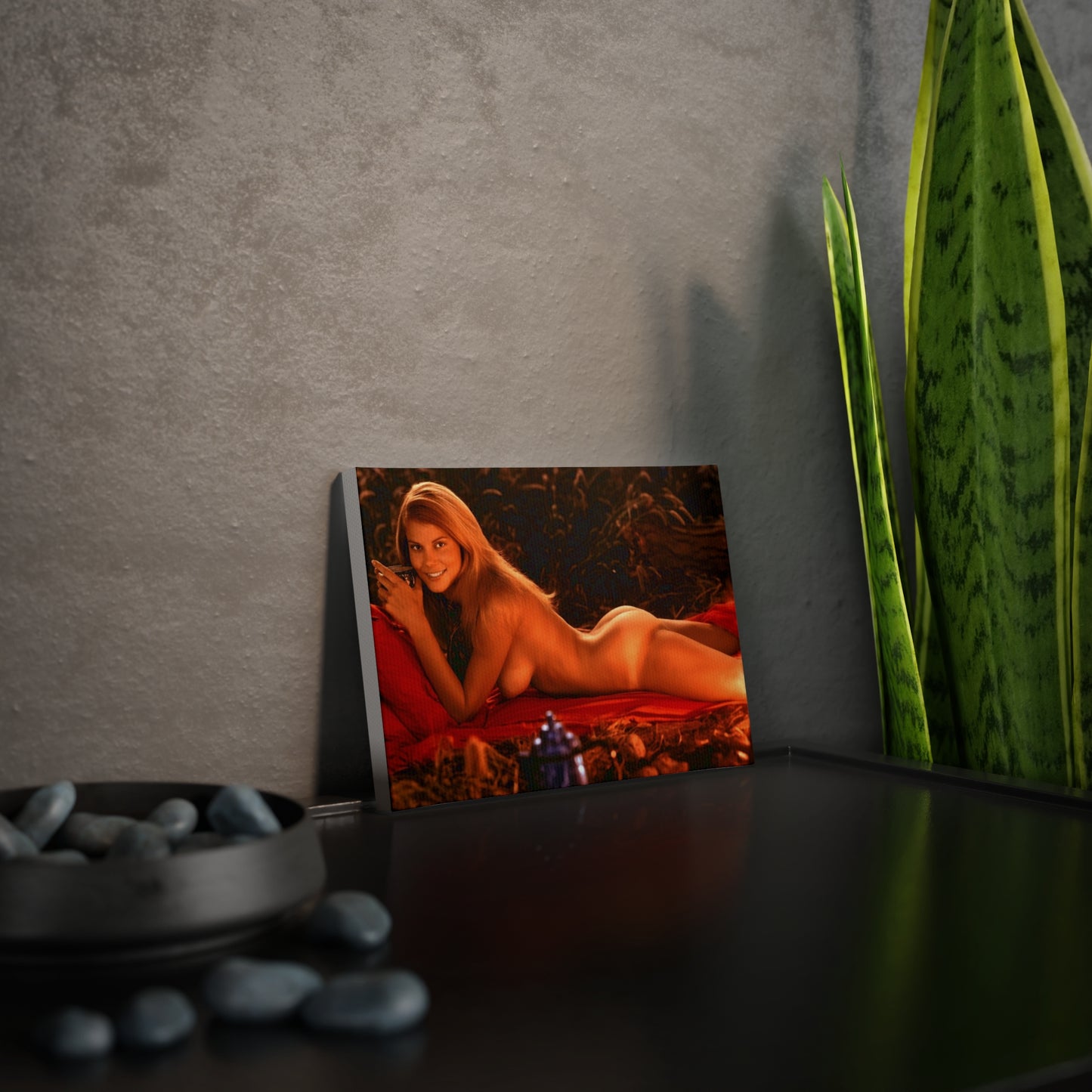 Canvas Photo Tile Playboy Playmate September 1974 Kristine Hanson
