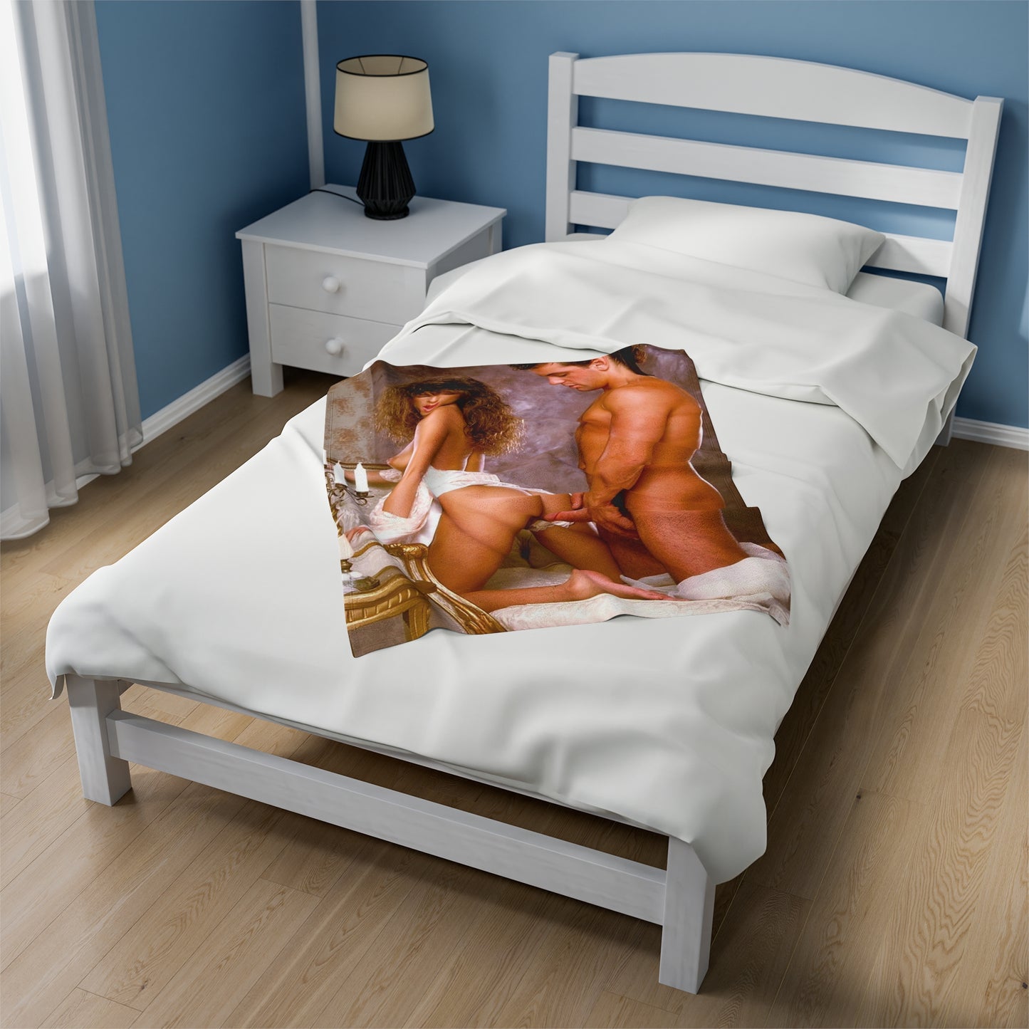 Velveteen Plush Blanket Racquel Darrian Nude