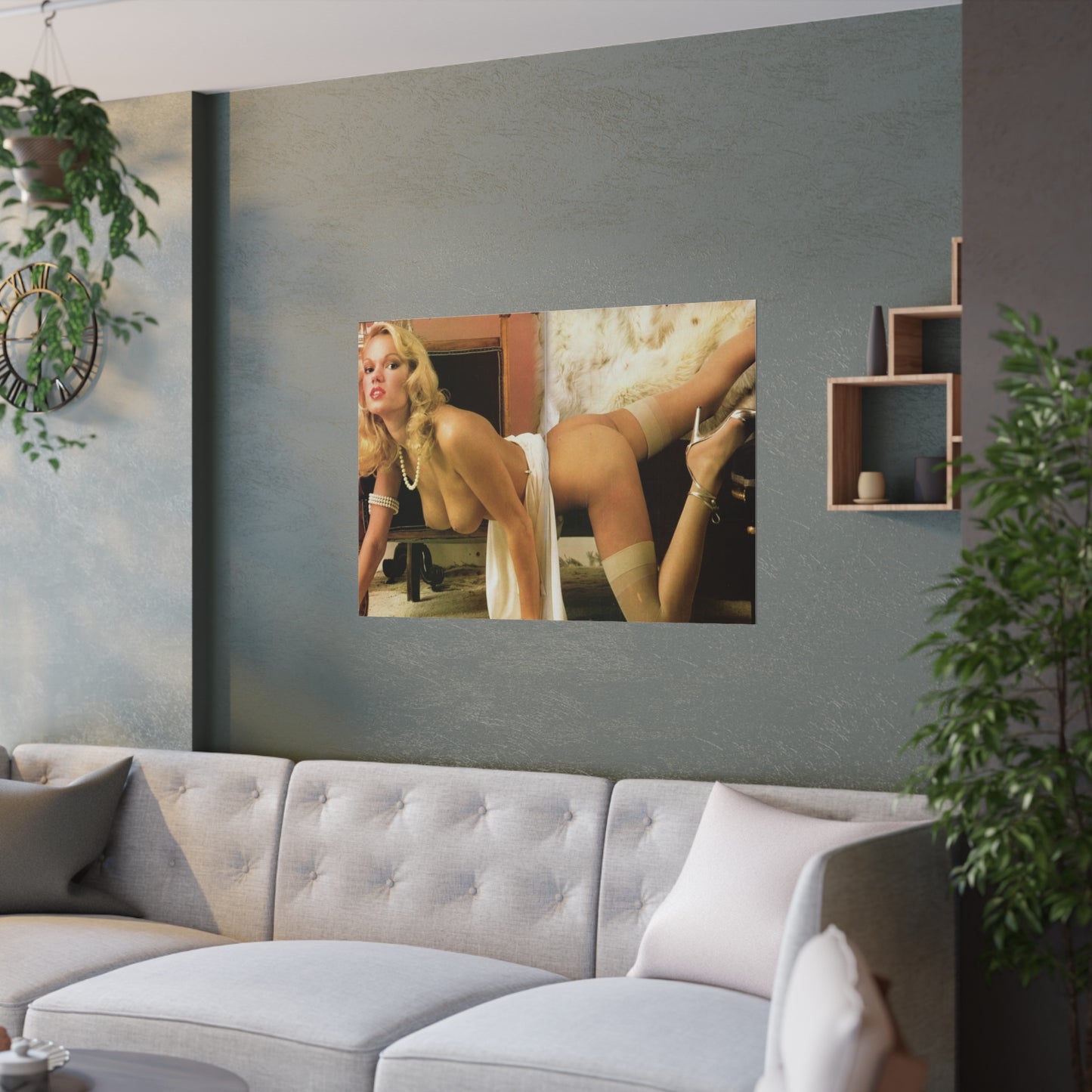 Satin Posters (210gsm) Vintage French Pornstar Brigitte Lahaie