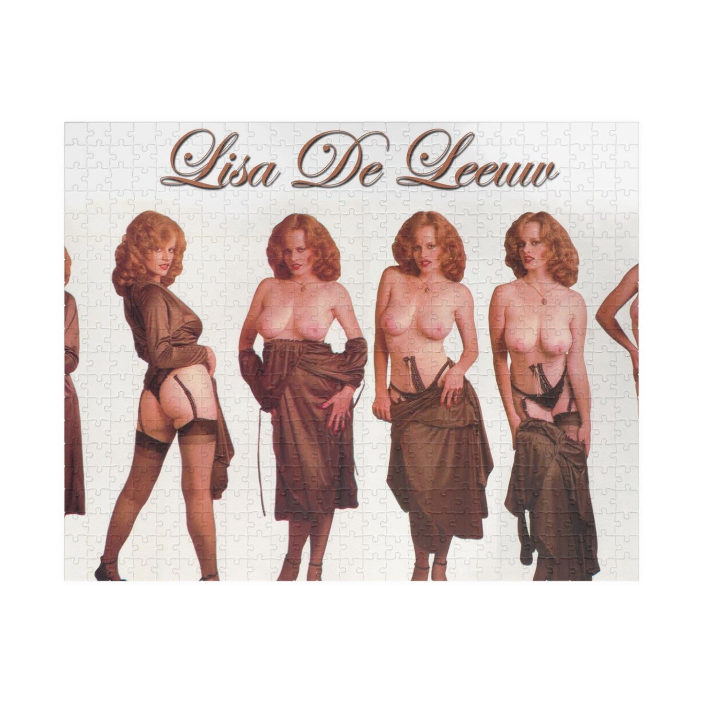 Puzzle (110, 252, 500, 1014-piece) Retro Pornstar Lisa De Leeuw Nude