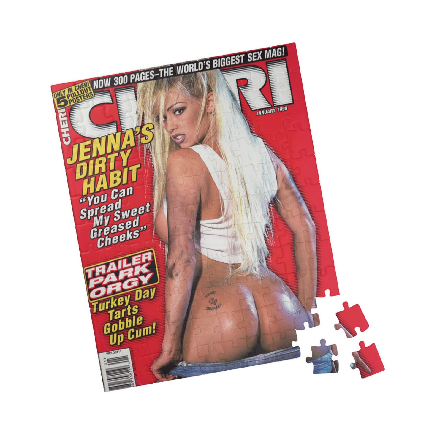 Puzzle (110, 252, 520, 1014-piece) Jenna Jameson Club Magazine Cover
