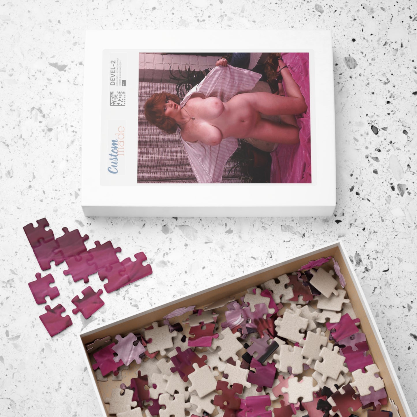 Puzzle (110, 252, 500, 1014-piece) Retro Pornstar Lisa De Leeuw Nude