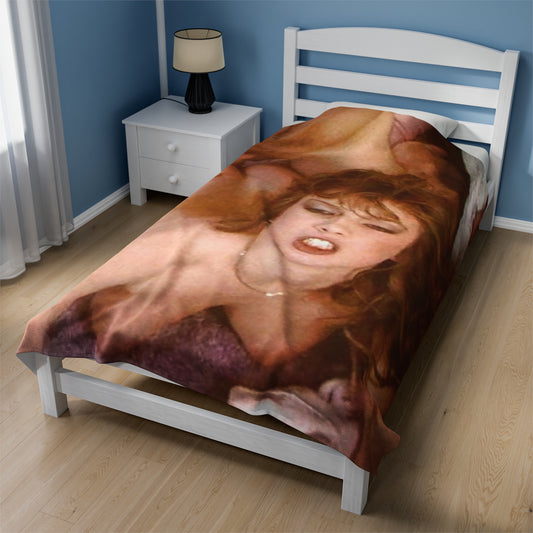 Velveteen Plush Blanket Traci Lords Nude