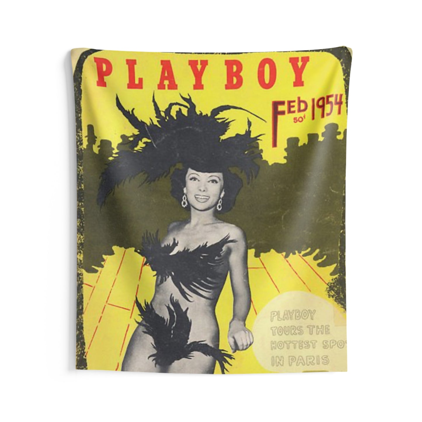 Indoor Wall Tapestries Playboy Cover February 1954