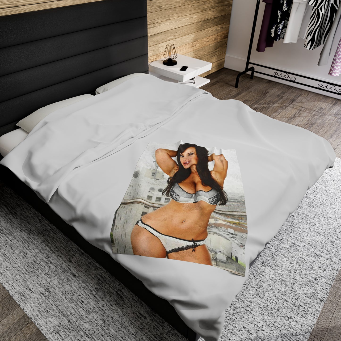 Velveteen Plush Blanket Lisa Ann Lingerie