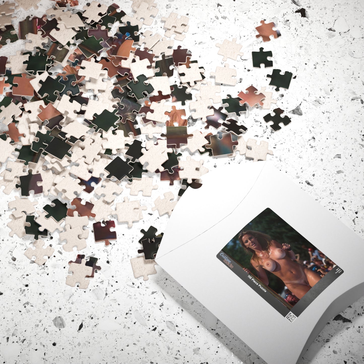 Puzzle (110, 252, 520, 1014-piece) Retro Adult Star Janine Lindenmulder Nude