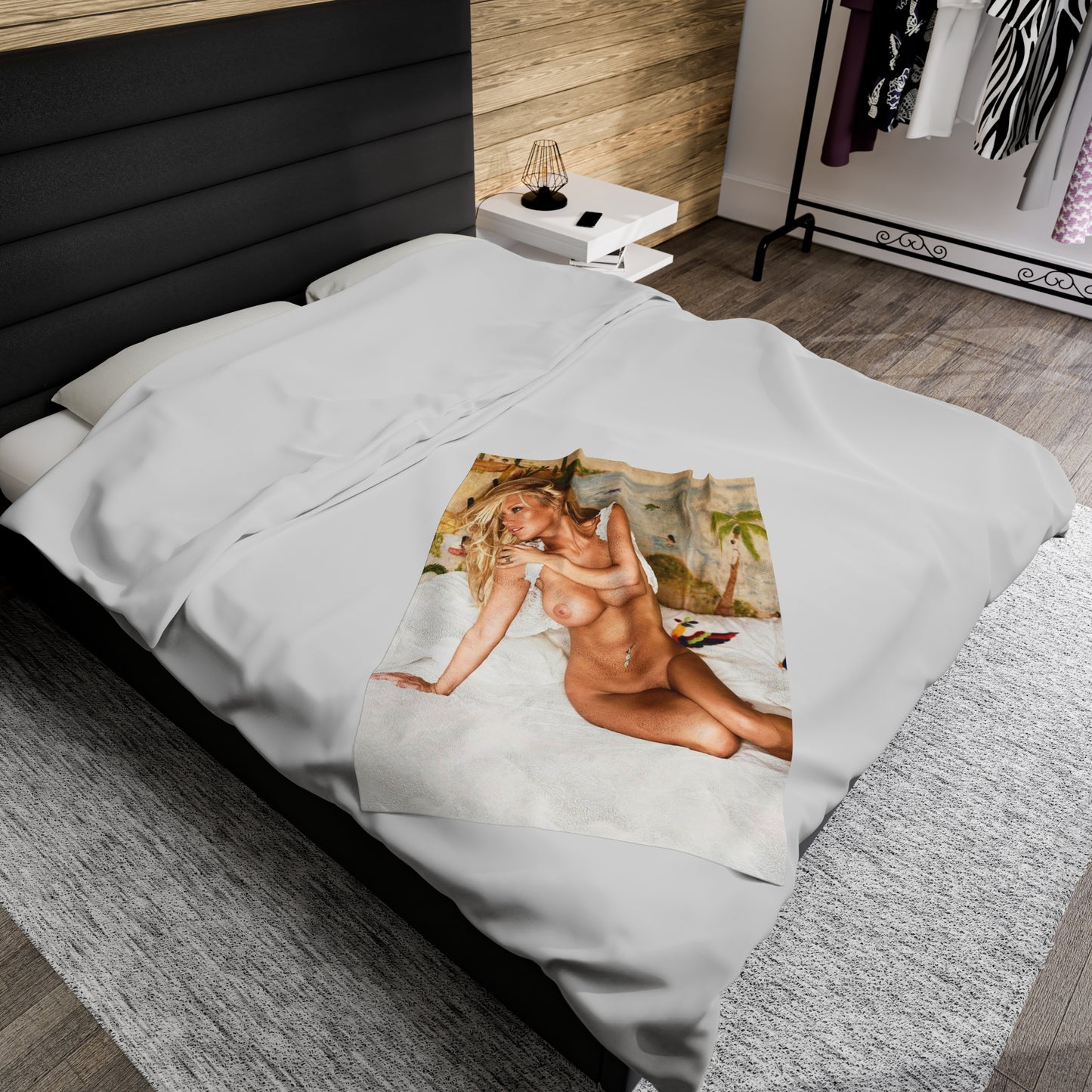 Velveteen Plush Blanket Pornstar Jenna Jameson Nude