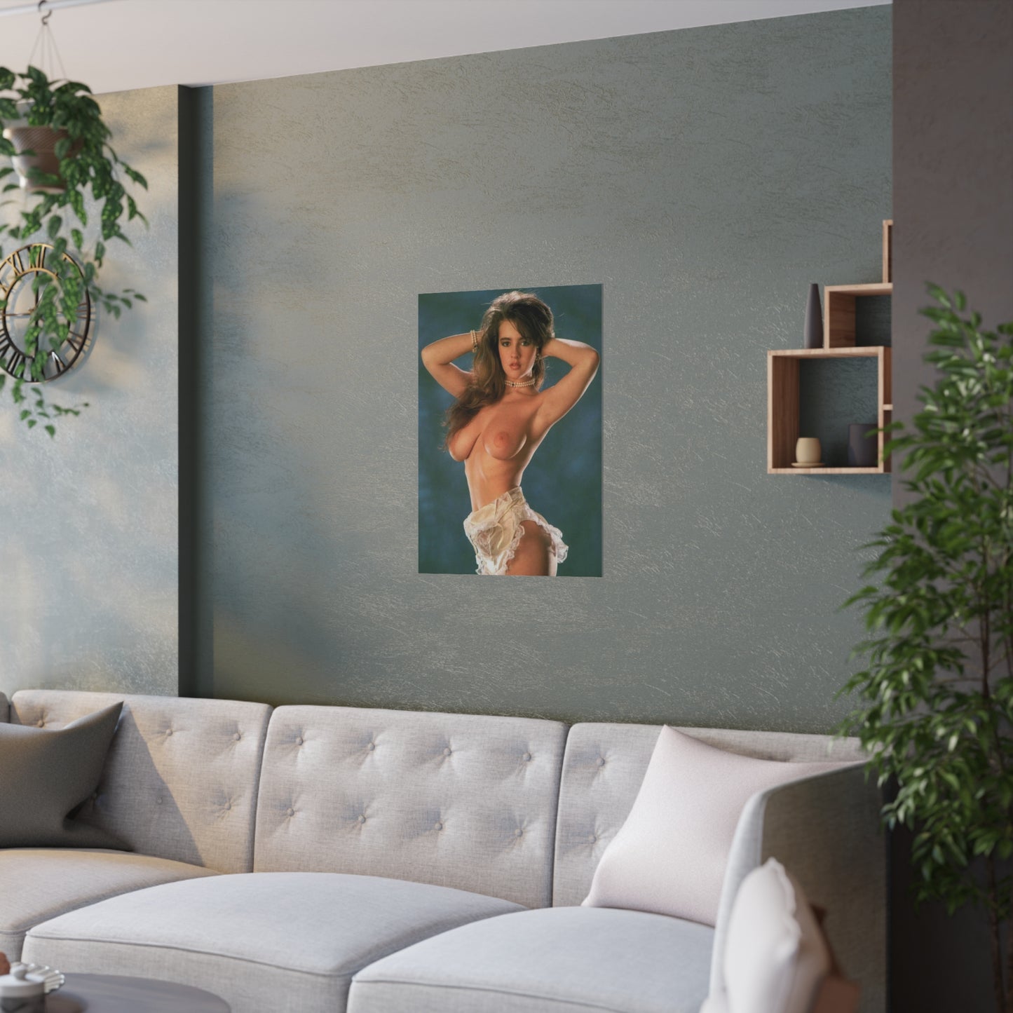 Satin Posters (210gsm) Retro Adult Star Gail McKenna Nude