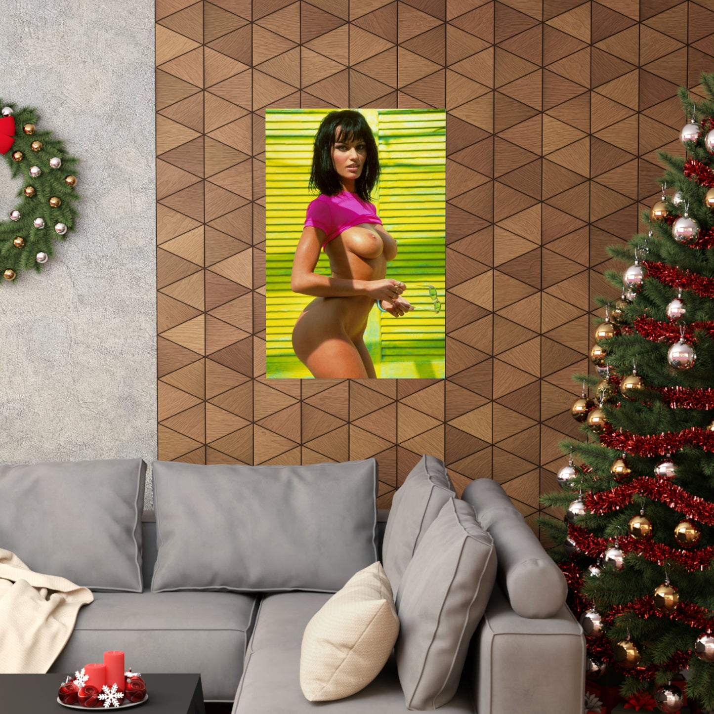 Matte Vertical Posters Retro Pornstar Anita Blond
