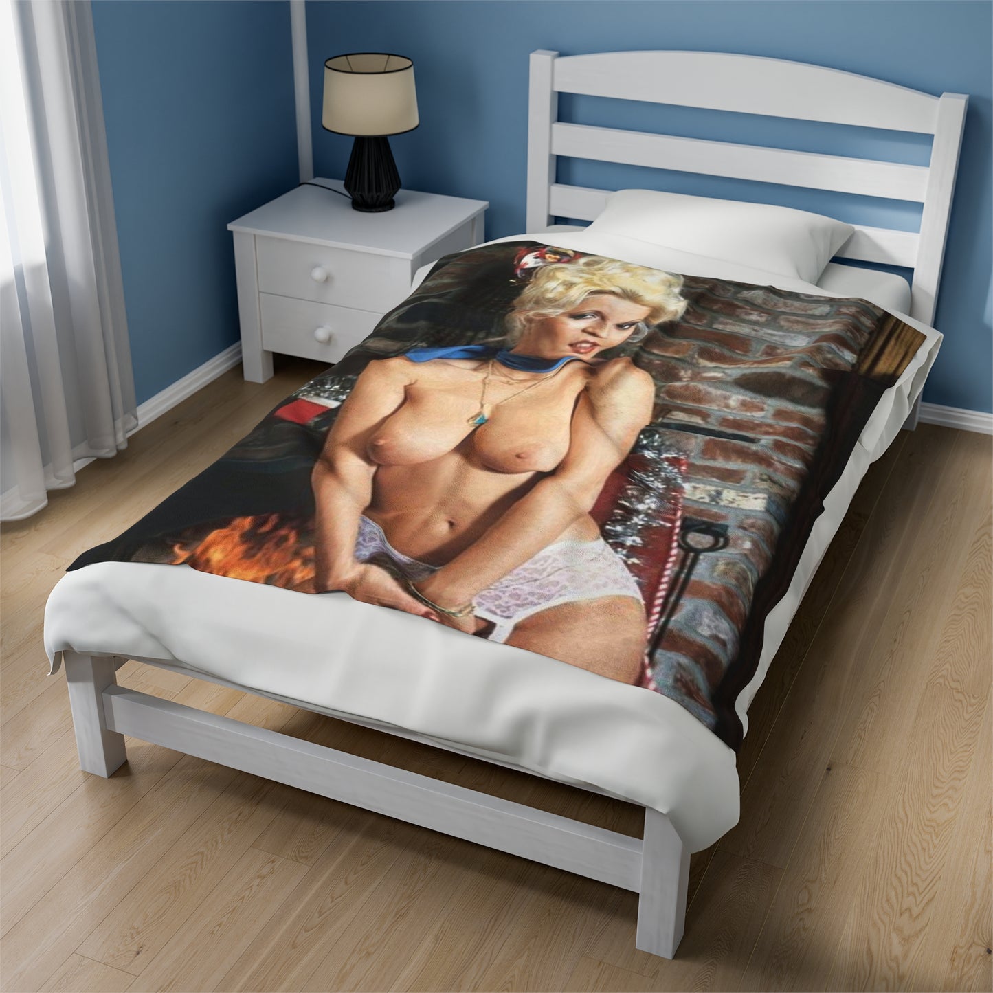 Velveteen Plush Blanket Porn Star Seka Nude