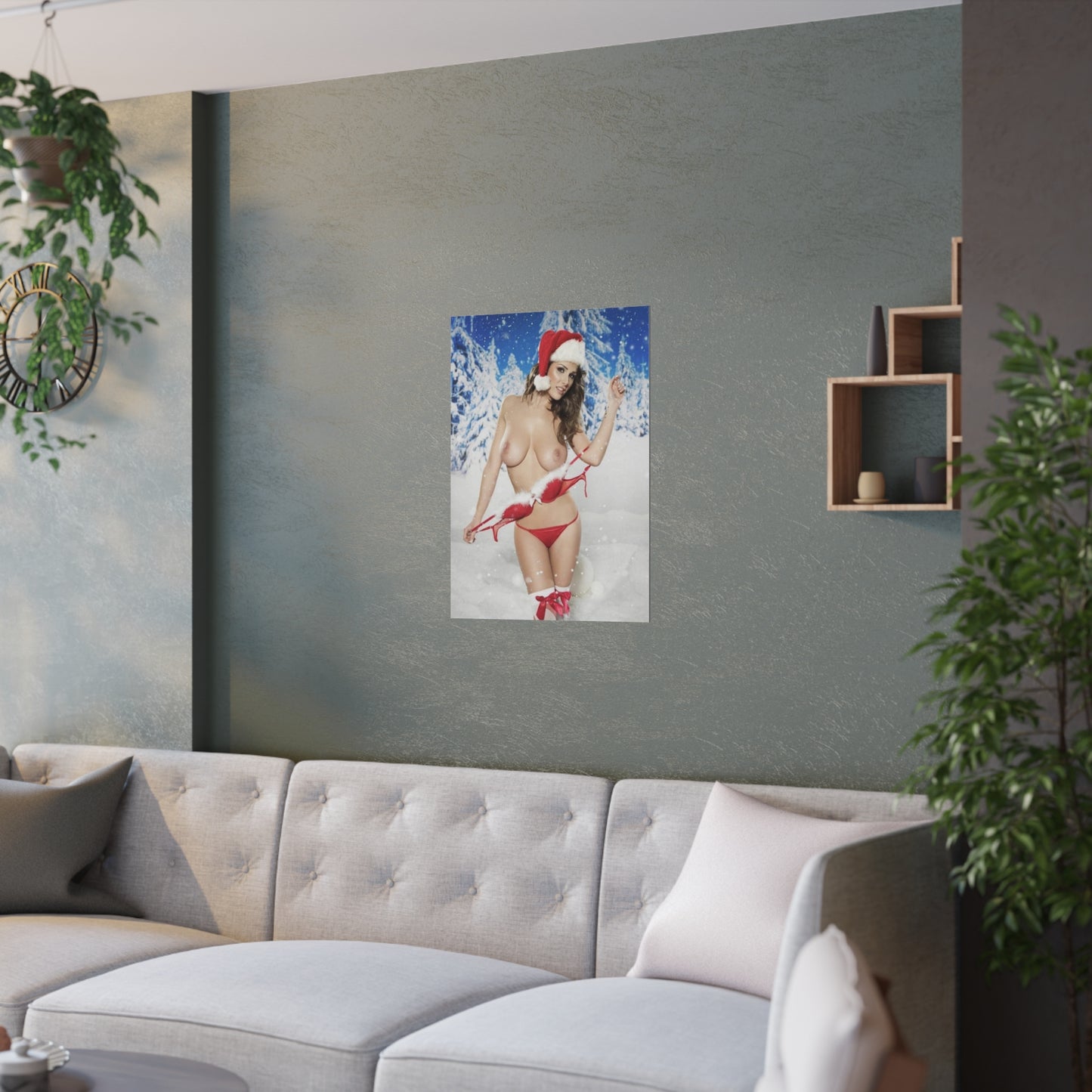 Satin Posters (210gsm) Christmas Pornstars Nude