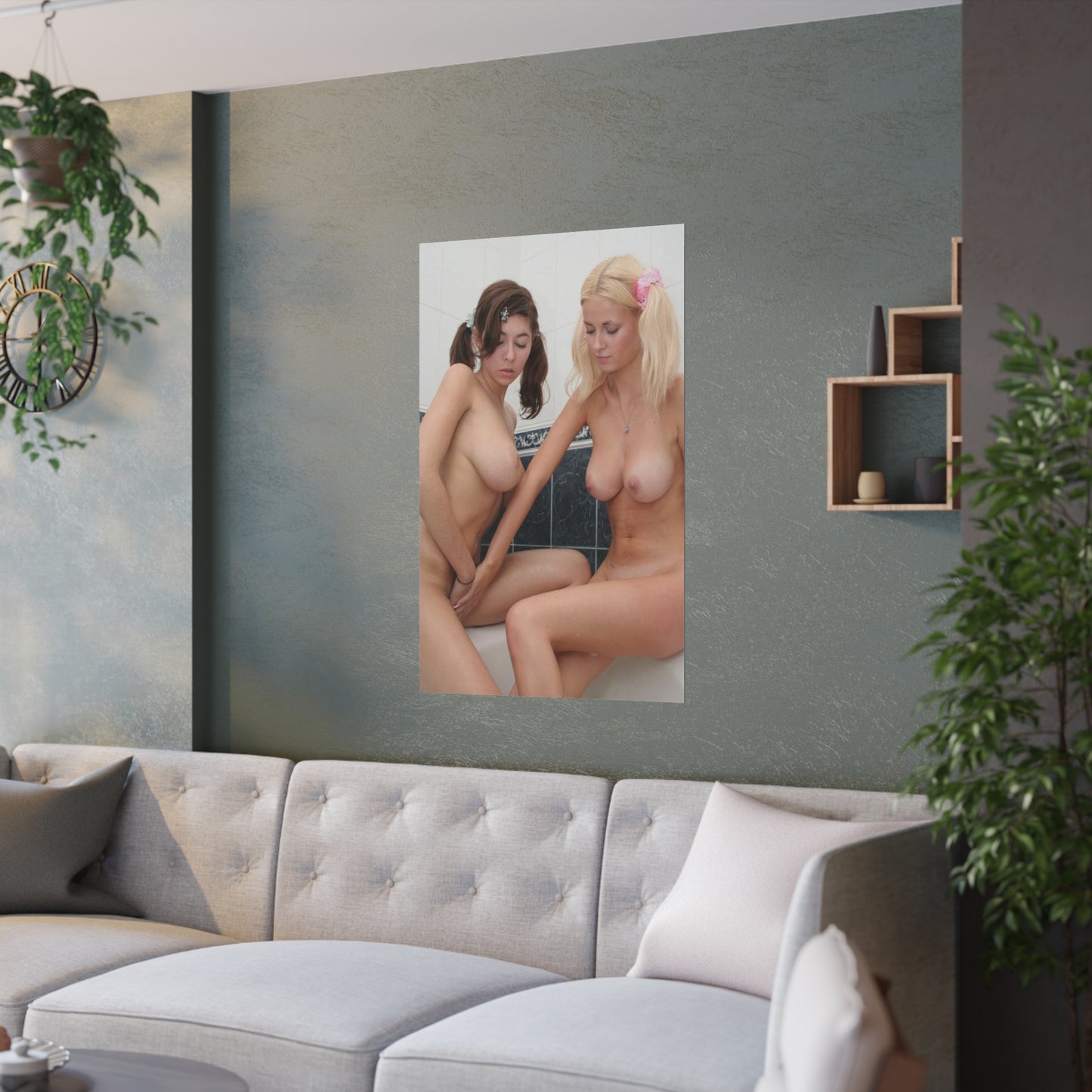Satin Posters (210gsm) Pigtail Lesbians