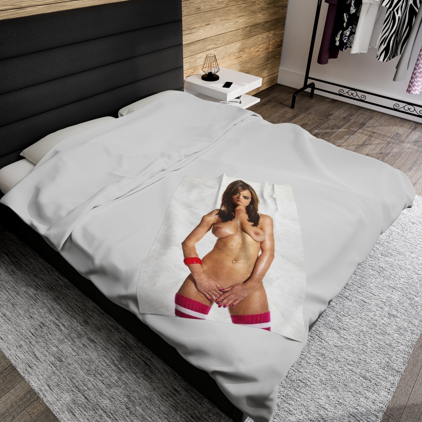 Velveteen Plush Blanket Sexy Brit Rosie Jones Nude