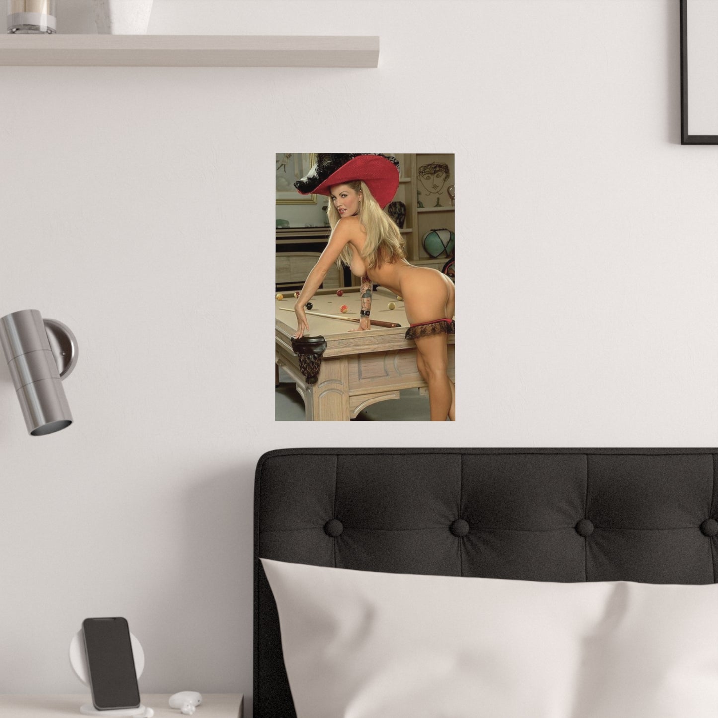 Satin Posters (210gsm) Retro Adult Star Janine Lindenmulder Nude