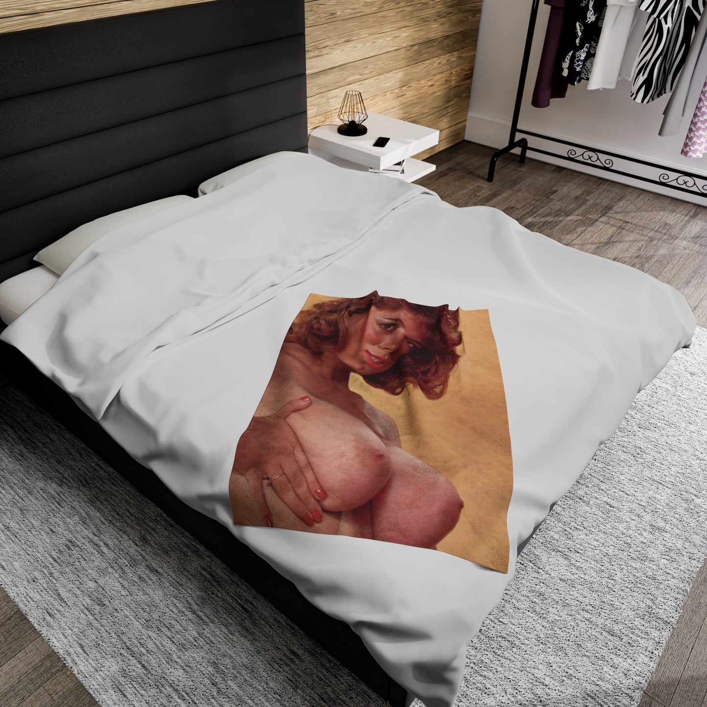 Velveteen Plush Blanket Christy Canyon Nude